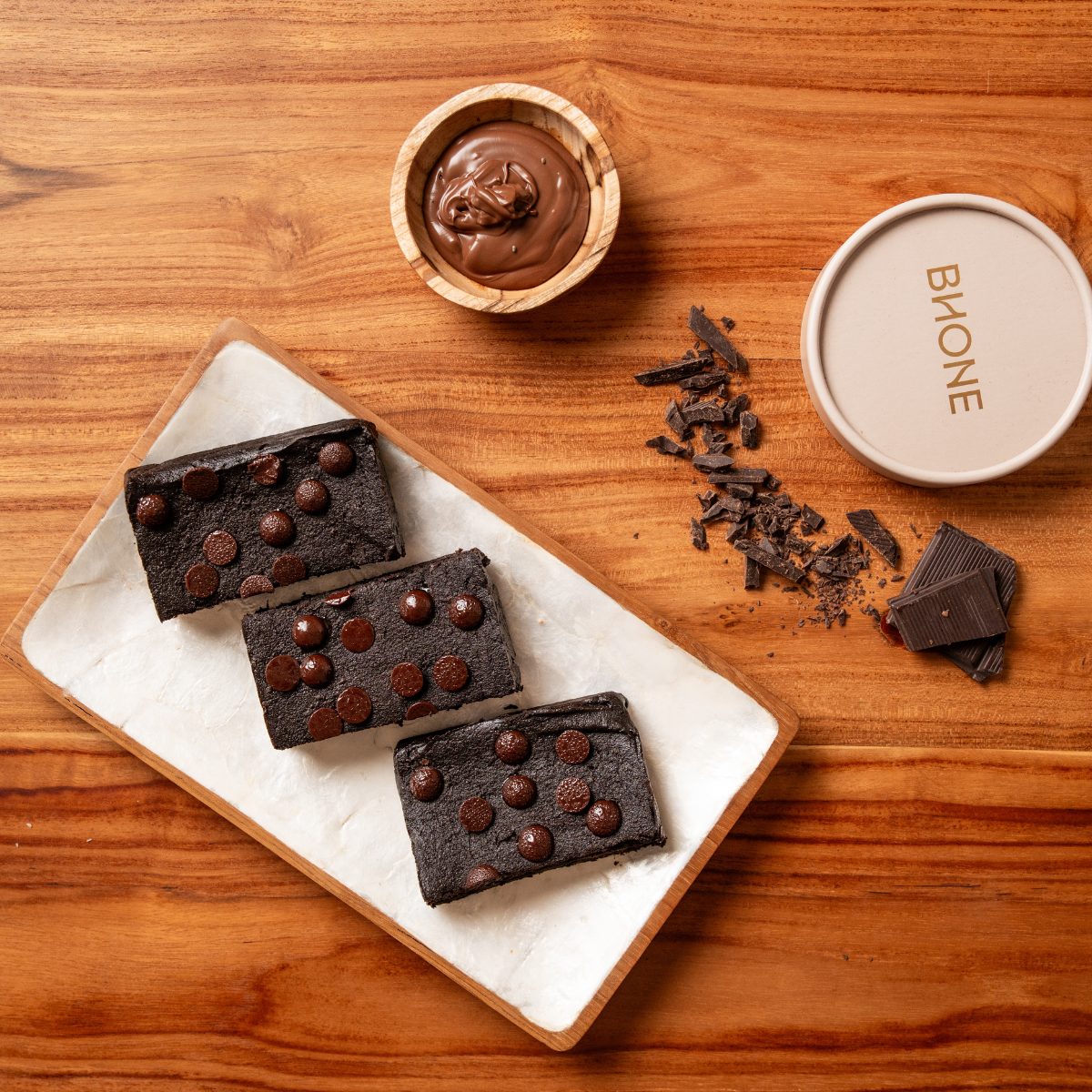 Fudgy Tahini Glow Brownies 🤎